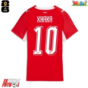 Suiza Granit Xhaka #10 Primera Equipación Mujer Mundial 2026 Manga Corta